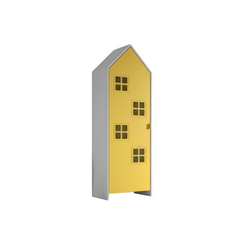 Armoire 1 porte casami bruges more jaune