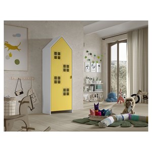 Armoire 1 porte casami bruges more jaune