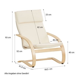 Fauteuil inclinable en beige clair