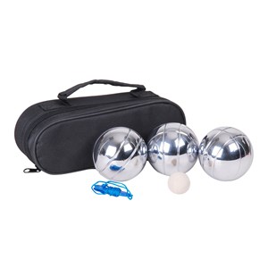 3 boules de pétanque en métal triplette
