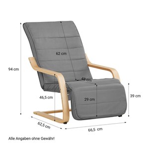 Fauteuil homestyle4u gris