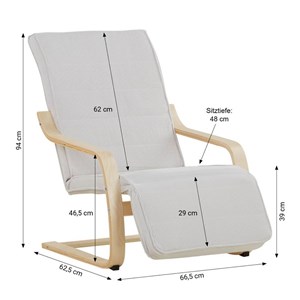 Fauteuil homestyle4u gris