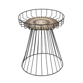 Table d'appoint en métal bohême - diam.