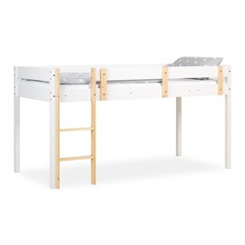 Lit 90x200 enfant blanc naturel