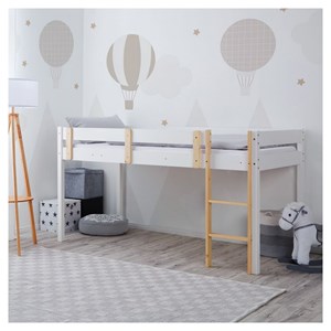 Lit 90x200 enfant blanc naturel