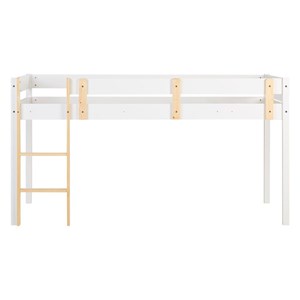 Lit 90x200 enfant blanc naturel