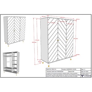Billy armoire 3 portes blanc