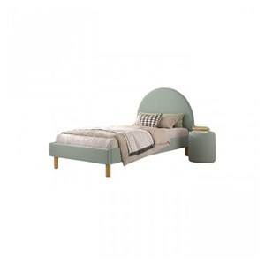 Lit moon 90x200cm vert avec pouf