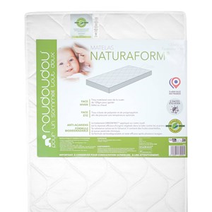 Matelas bébé déhoussable double face