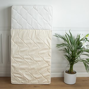Matelas bébé antireflux coton bio écru