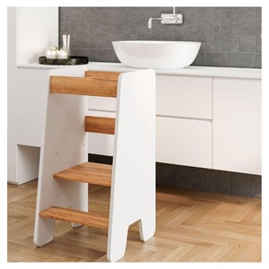 Tour d'apprentissage blanc bois