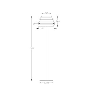Lampe d'extérieur 230v, pe métal