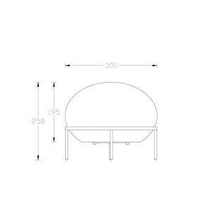 Lampe d'extérieur 230v, sphère