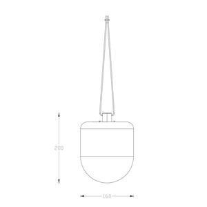 Lampe à suspendre rechargeable par usb