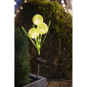 Décoration solaire: fleur 3 boules