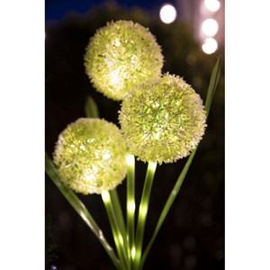 Décoration solaire: fleur 3 boules