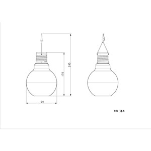 Lot de 4 ampoules solaire culot coloré