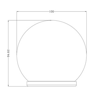 Sphère solaire - effet verre brisé