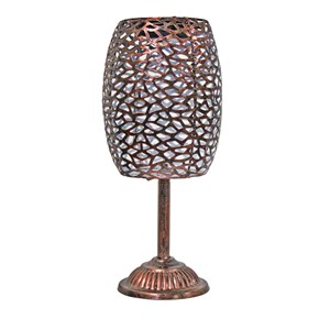 Lampe solaire métal design rétro