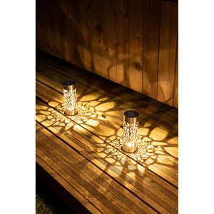 Borne solaire ajourée en inox