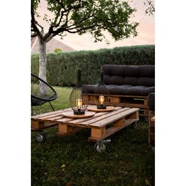 Lanterne solaire métal h50cm