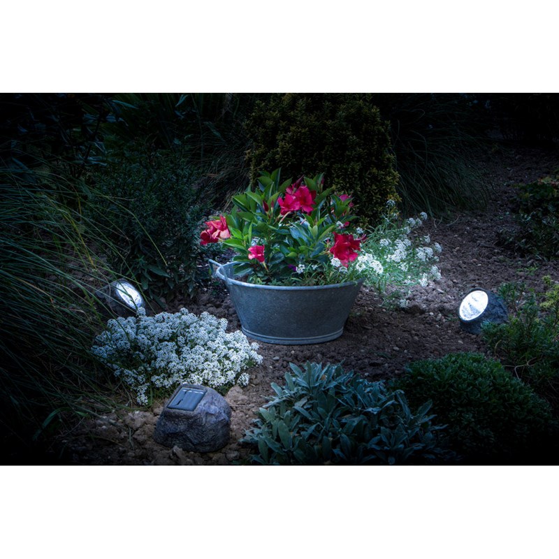 Spot solaire effet rocher