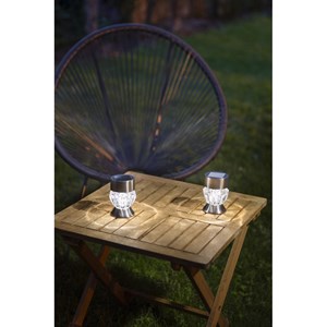 Balise solaire en inox verre