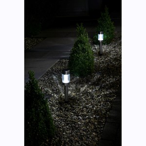 Balise solaire en inox verre