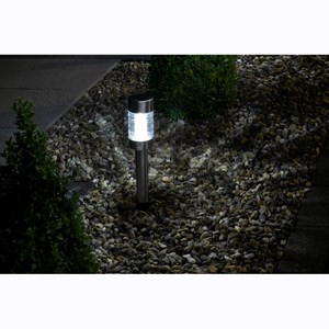 Balise solaire en inox verre