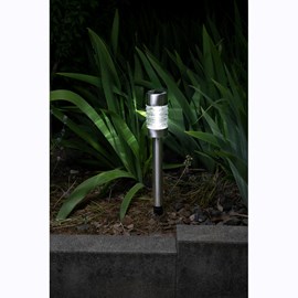 Balise solaire en inox verre