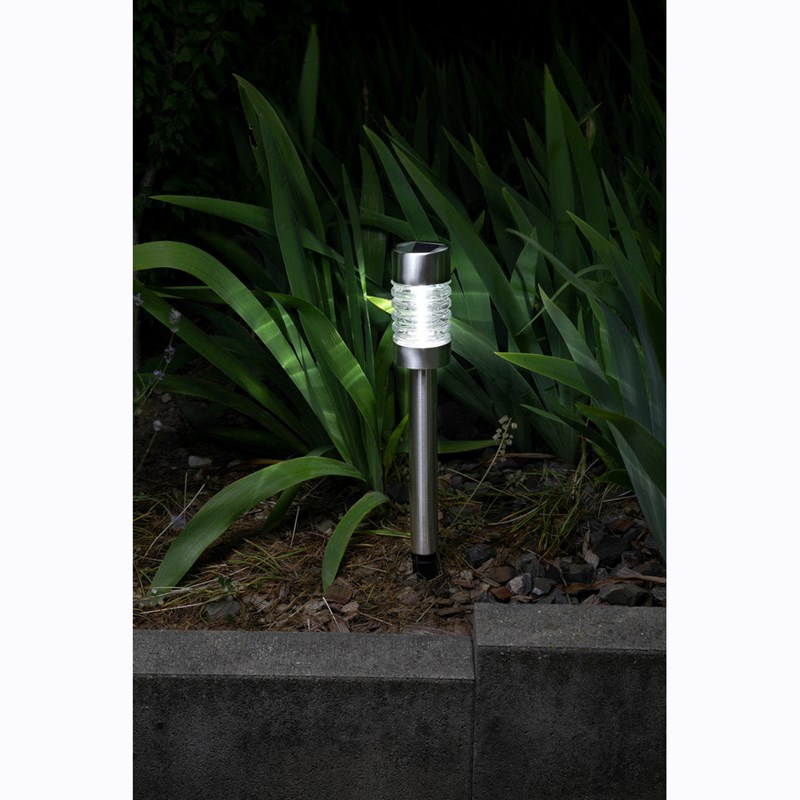 Balise solaire en inox verre