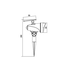Spot solaire 20 lumens