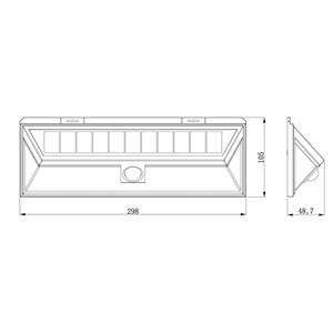 Spot solaire avec détecteur de présence