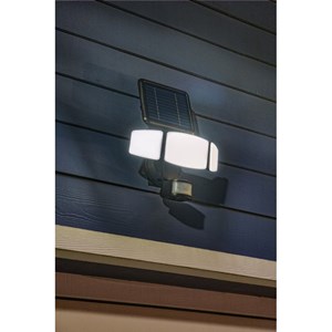 Projecteur solaire 3 têtes 1000 lumens