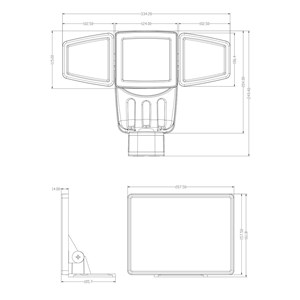 Projecteur solaire éclairant-1500 lumens