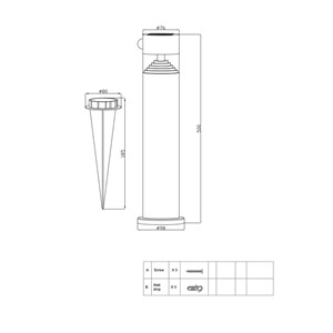 Borne solaire forte clarté en inox