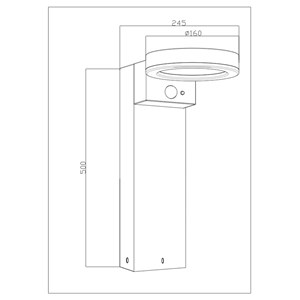 Borne solaire moderne et très éclairante