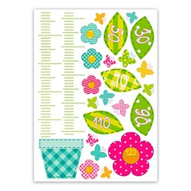 Sticker enfant fleurs- 70 x 50 cm -