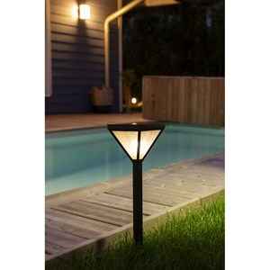 Lanterne solaire inox - effet pluie