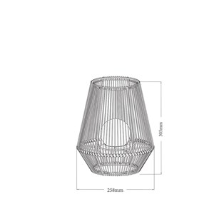 Lanterne décorative h30cm - boule perlée