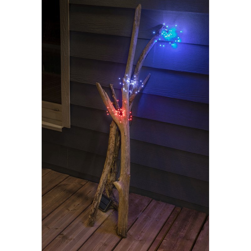 Guirlande solaire 3 étoiles rayonnantes