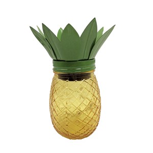 Décoration solaire - ananas en verre