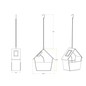 Décoration solaire à suspendre : maison