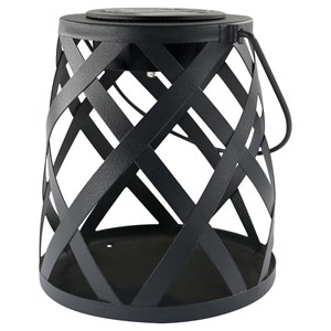 Lanterne solaire métal ajourée