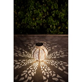 Lanterne solaire métal - style oriental