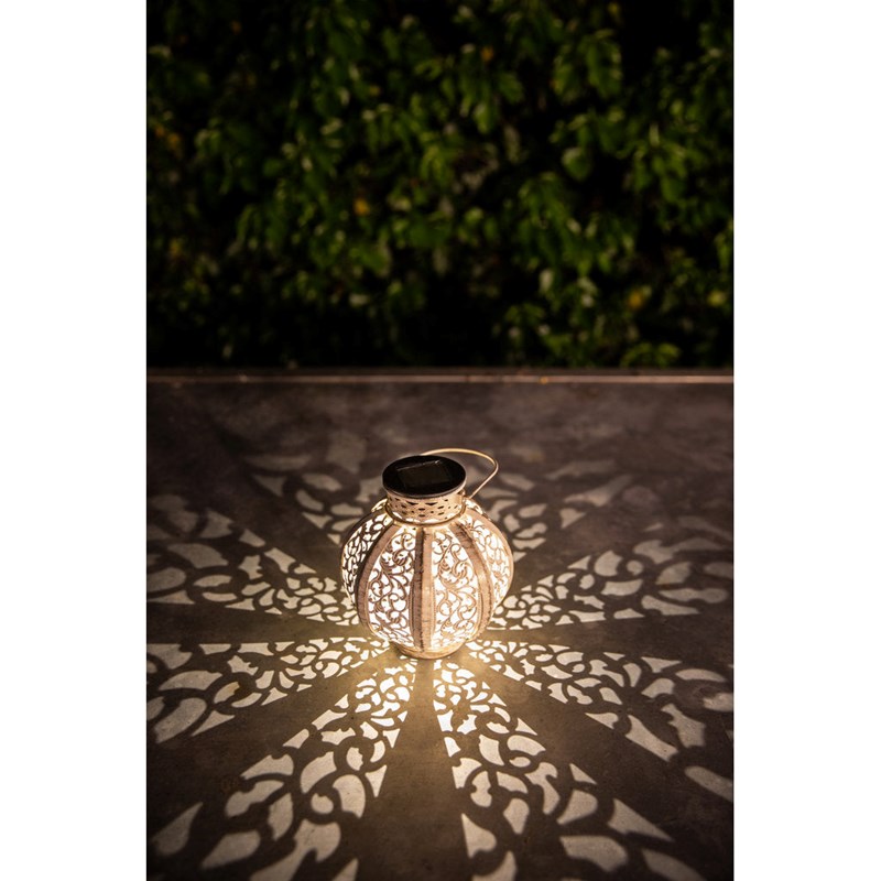 Lanterne solaire métal - style oriental