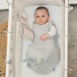 Gigoteuse bébé été sans manches gris 90