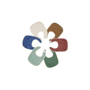 Lot de 6 bavoirs bébé multicolore