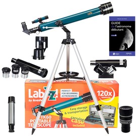 Pack télescope levenhuk labzz tk60 zoom