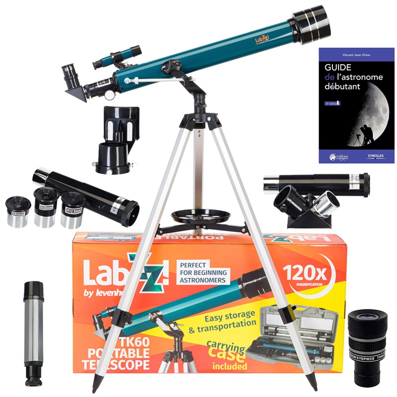 Pack télescope levenhuk labzz tk60 zoom